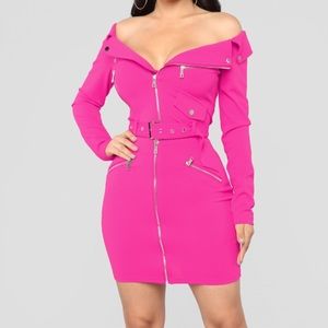 Fashion Nova Hot Pink Two Piece Set